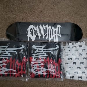 Revenge "LOGO" Black/Red Embroidered Crewneck